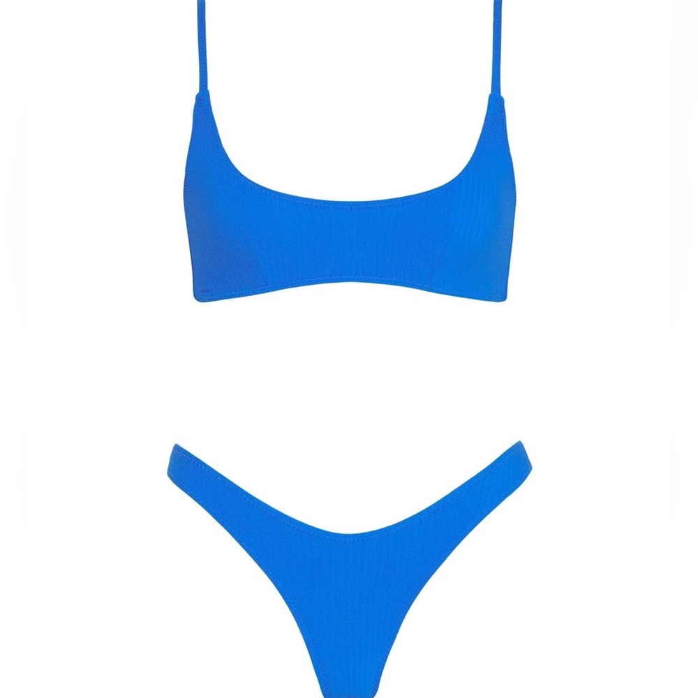 Triangl Swim Maci Arles Ribbed Blue
